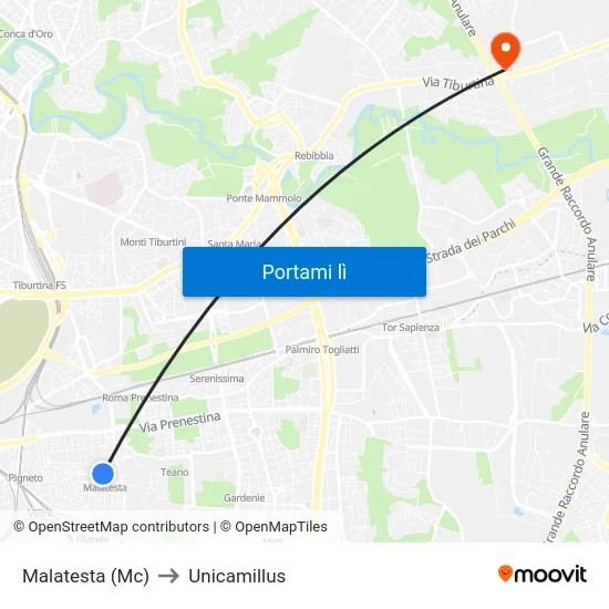 Malatesta (Mc) to Unicamillus map