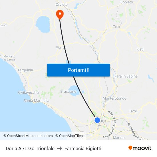 Doria A./L.Go Trionfale to Farmacia Bigiotti map