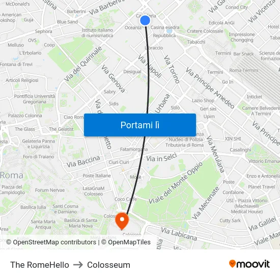 The RomeHello to Colosseum map