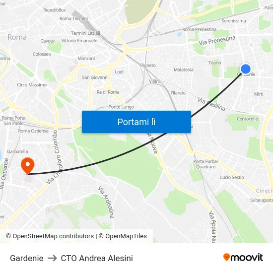 Gardenie to CTO Andrea Alesini map
