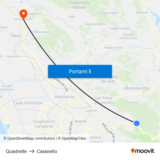 Quadrelle to Caianello map