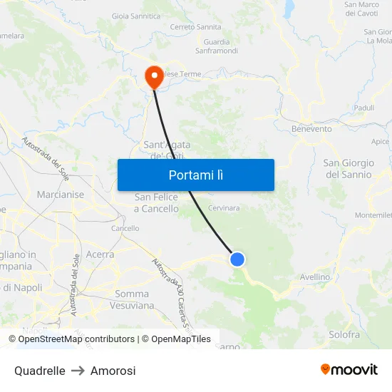 Quadrelle to Amorosi map