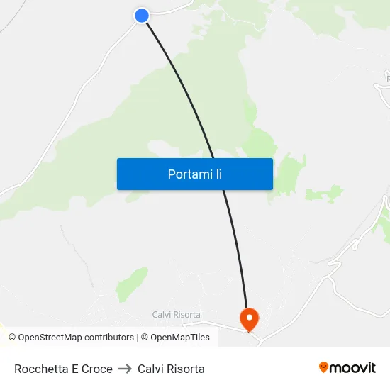 Rocchetta E Croce to Calvi Risorta map