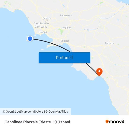 Capolinea Piazzale Trieste to Ispani map