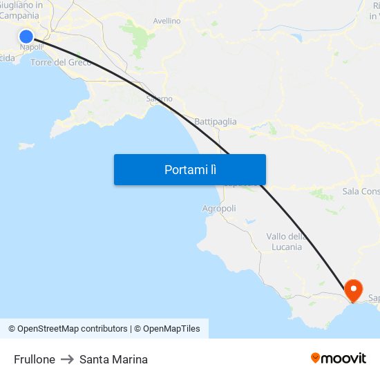 Frullone to Santa Marina map