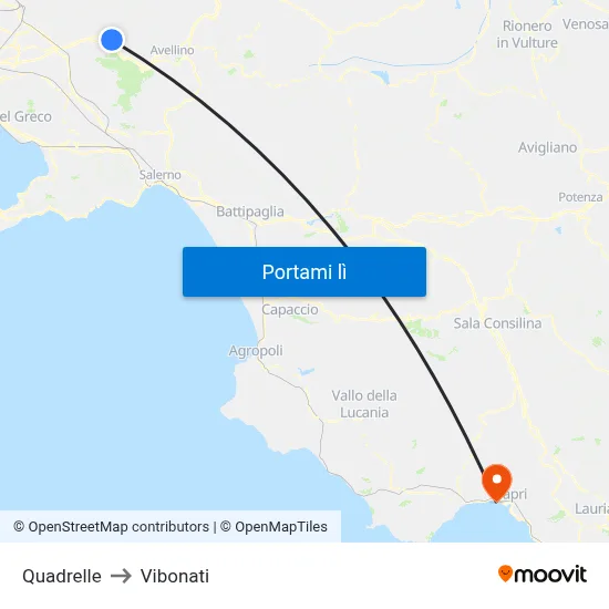 Quadrelle to Vibonati map