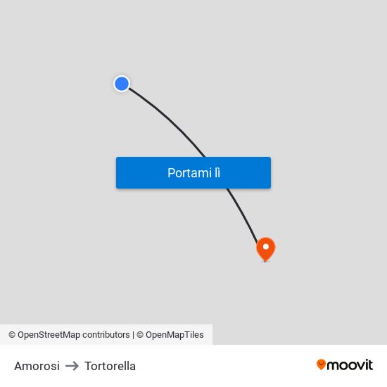 Amorosi to Tortorella map