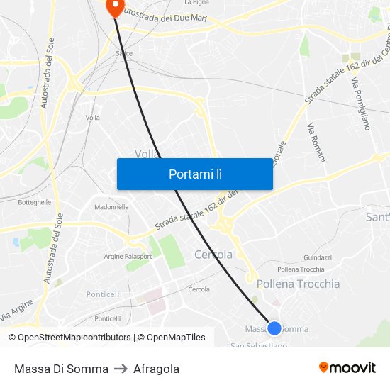 Massa Di Somma to Afragola map