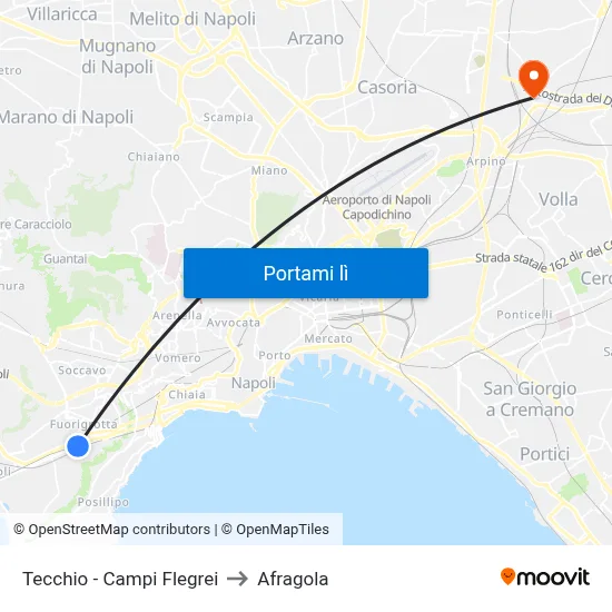 Tecchio - Campi Flegrei to Afragola map