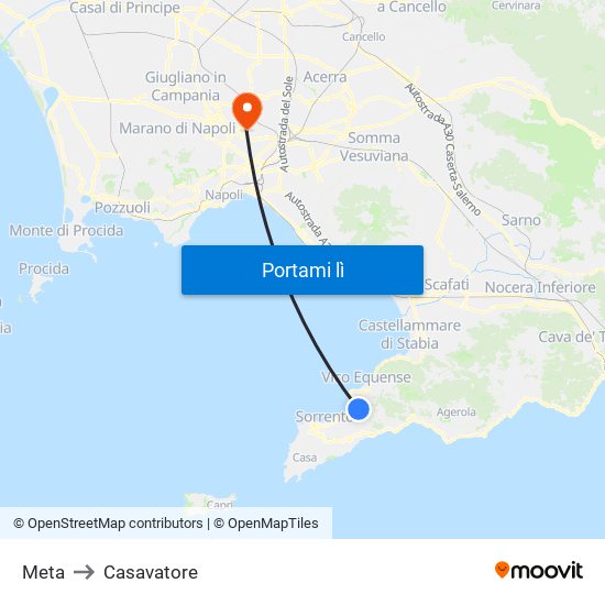 Meta to Casavatore map