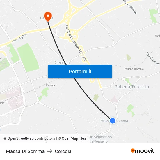 Massa Di Somma to Cercola map