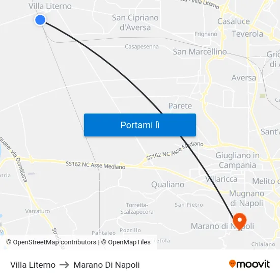 Villa Literno to Marano Di Napoli map