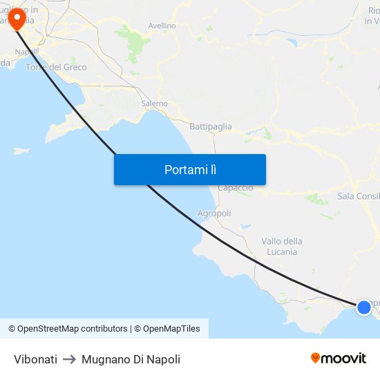 Vibonati to Mugnano Di Napoli map