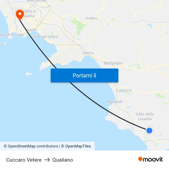 Cuccaro Vetere to Qualiano map