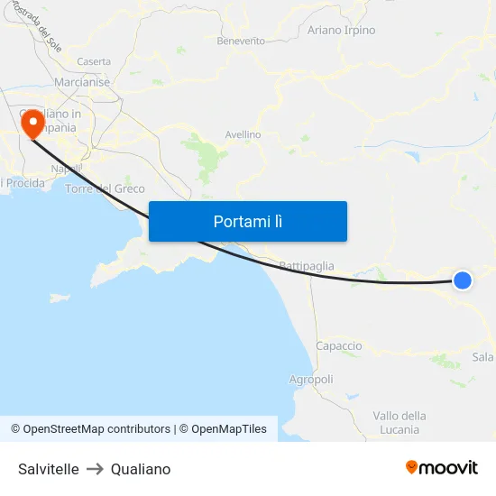 Salvitelle to Qualiano map