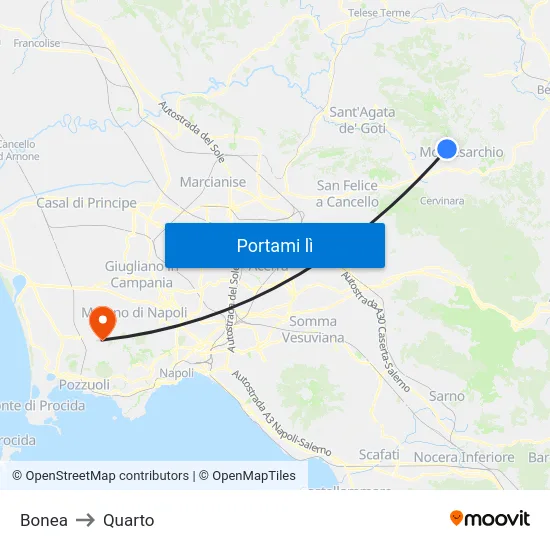 Bonea to Quarto map