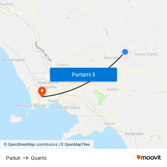 Paduli to Quarto map