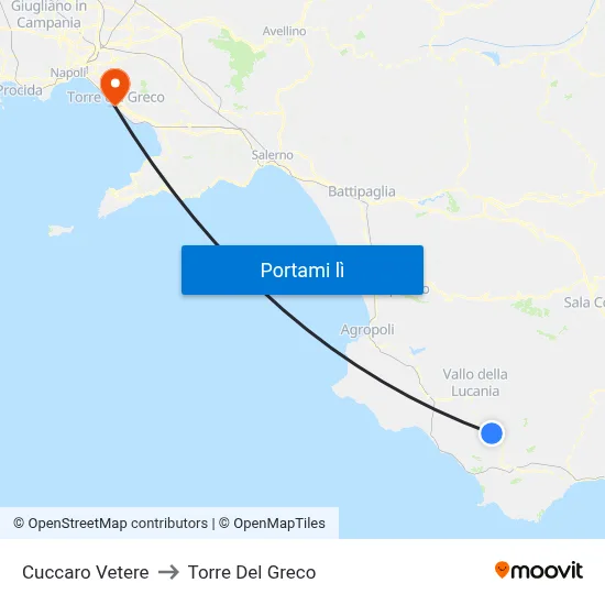 Cuccaro Vetere to Torre Del Greco map
