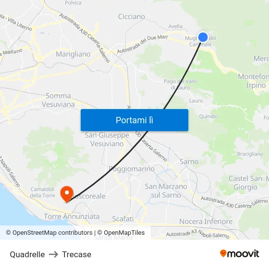 Quadrelle to Trecase map