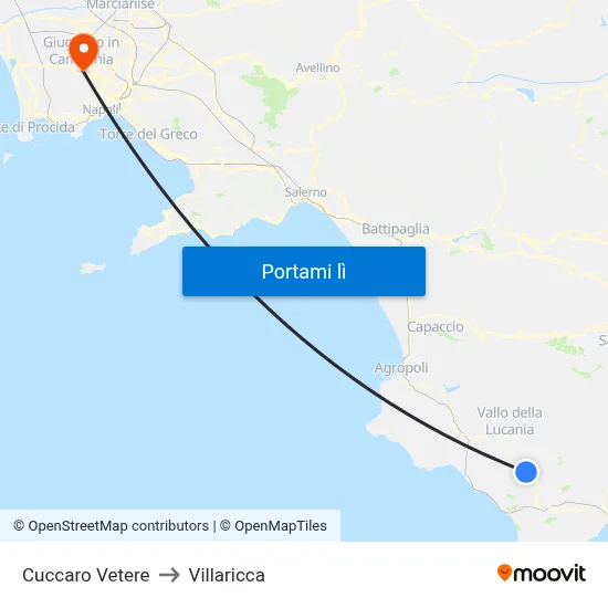 Cuccaro Vetere to Villaricca map