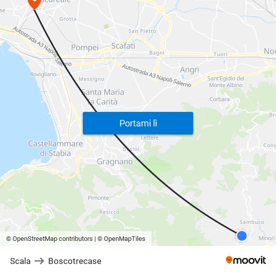 Scala to Boscotrecase map