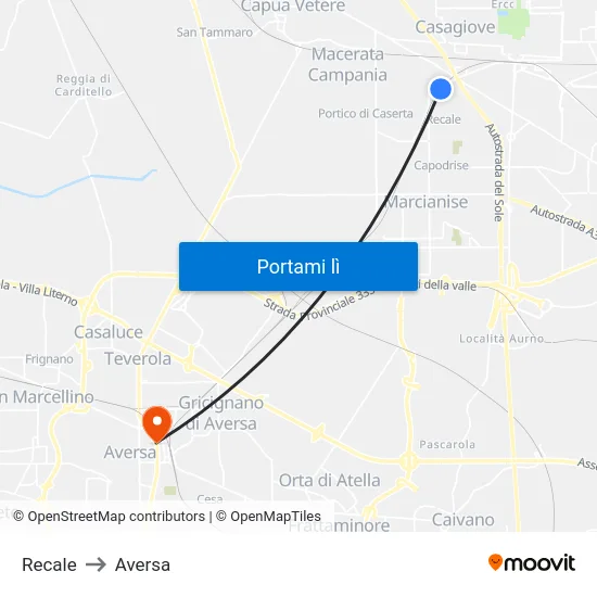 Recale to Aversa map