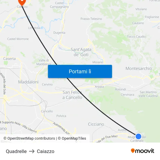 Quadrelle to Caiazzo map