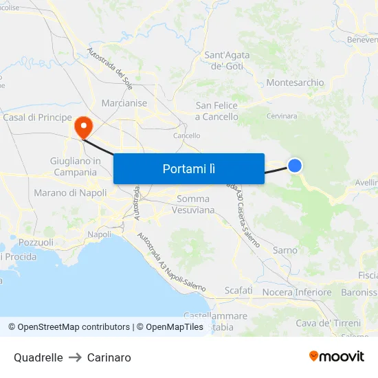 Quadrelle to Carinaro map
