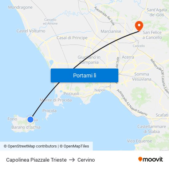 Capolinea Piazzale Trieste to Cervino map