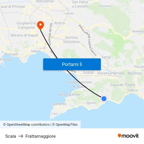 Scala to Frattamaggiore map