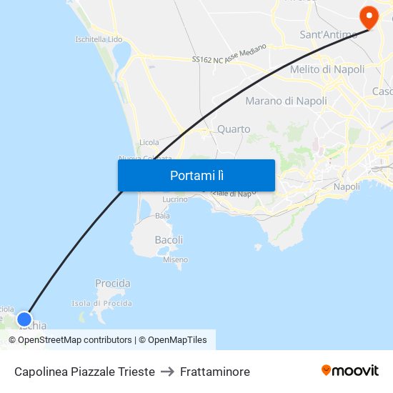 Capolinea Piazzale Trieste to Frattaminore map