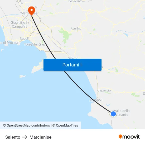 Salento to Marcianise map