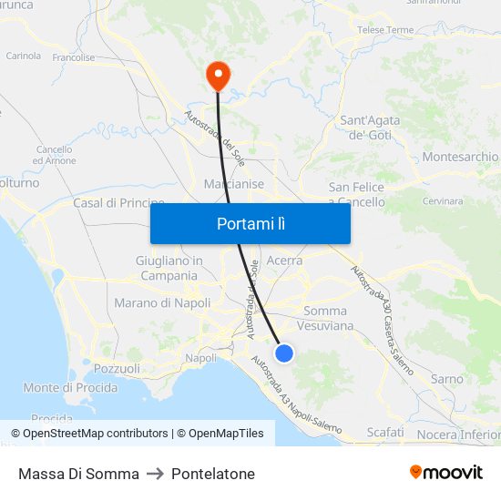 Massa Di Somma to Pontelatone map