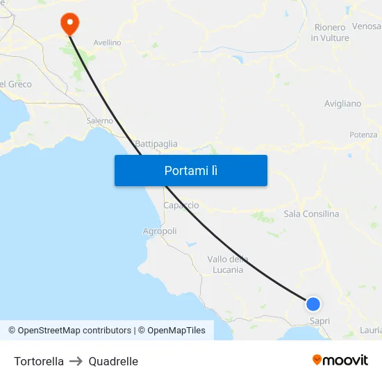 Tortorella to Quadrelle map