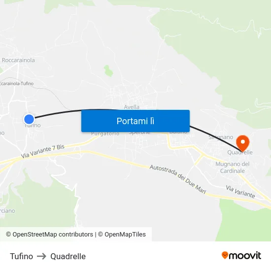 Tufino to Quadrelle map