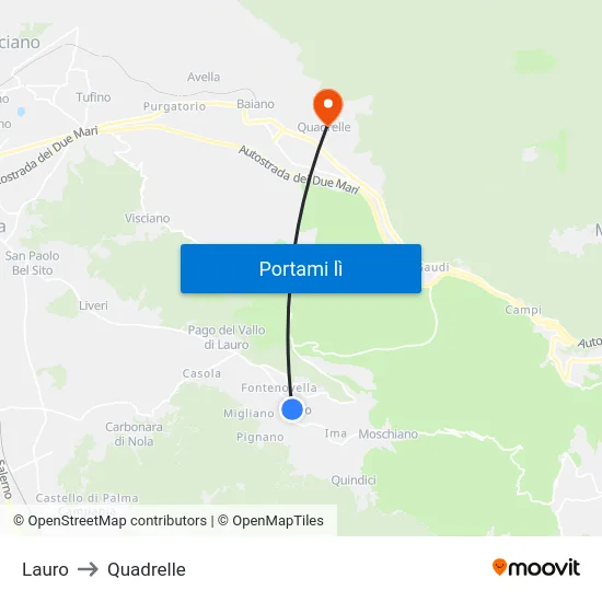 Lauro to Quadrelle map