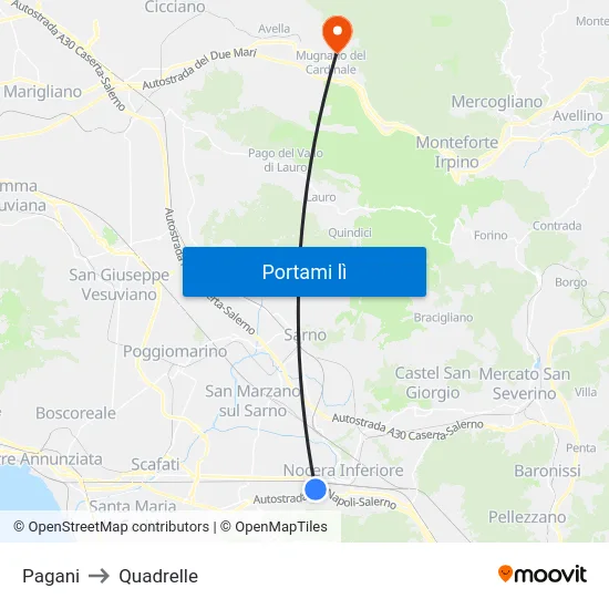 Pagani to Quadrelle map