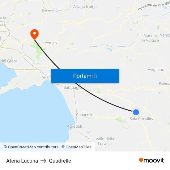 Atena Lucana to Quadrelle map