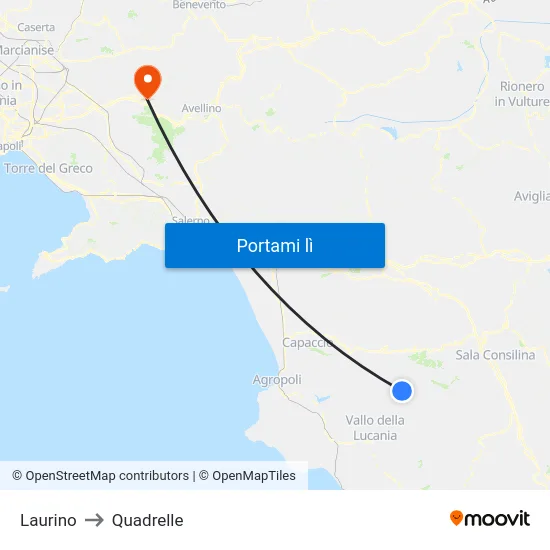 Laurino to Quadrelle map