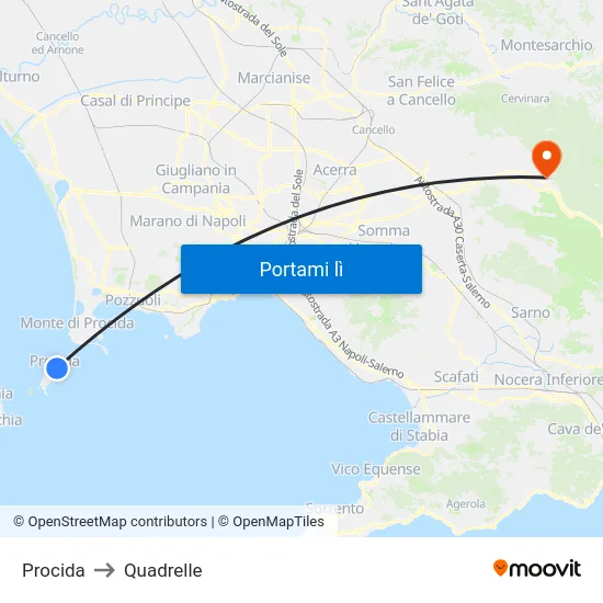 Procida to Quadrelle map