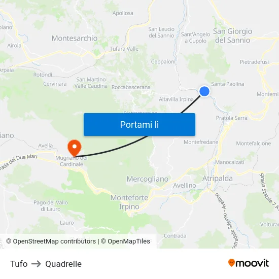 Tufo to Quadrelle map