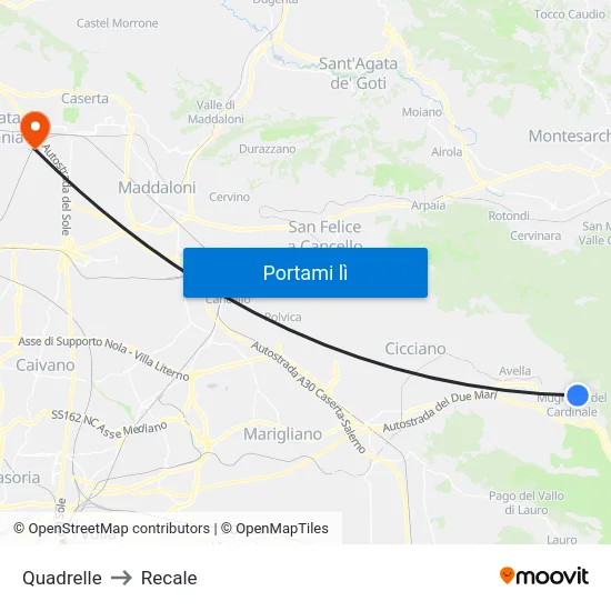 Quadrelle to Recale map