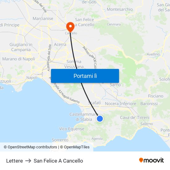 Lettere to San Felice A Cancello map