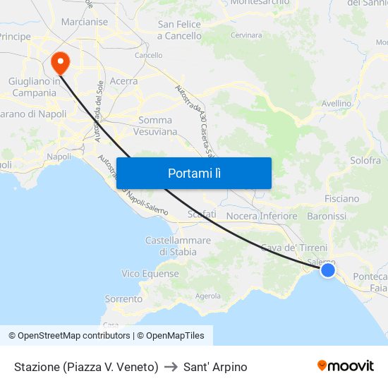 Stazione (Piazza V. Veneto) to Sant' Arpino map