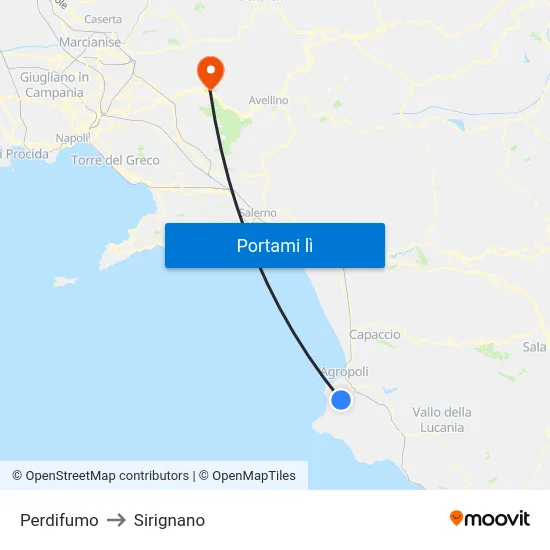 Perdifumo to Sirignano map