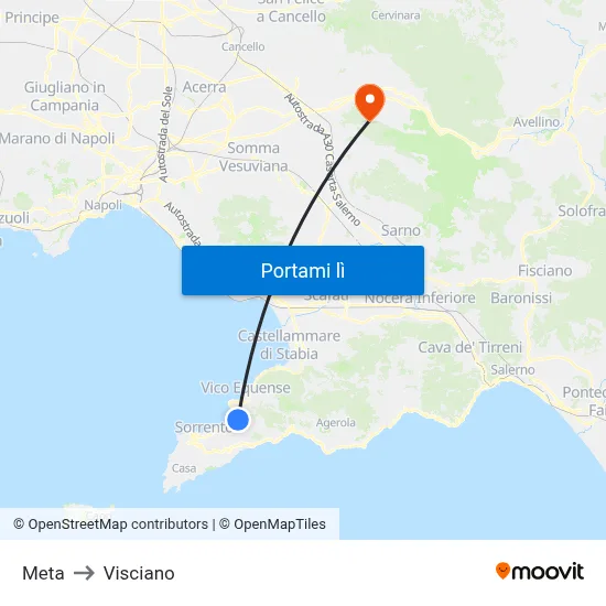 Meta to Visciano map