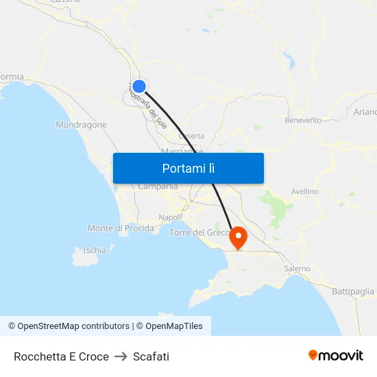 Rocchetta E Croce to Scafati map