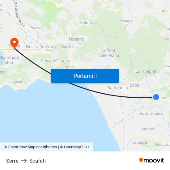 Serre to Scafati map