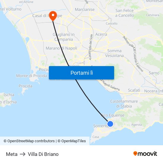 Meta to Villa Di Briano map