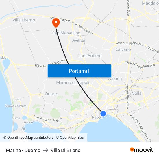 Marina - Duomo to Villa Di Briano map
